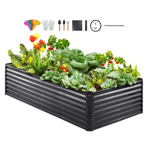 Vevor galvanized raised garden - galvanized,
