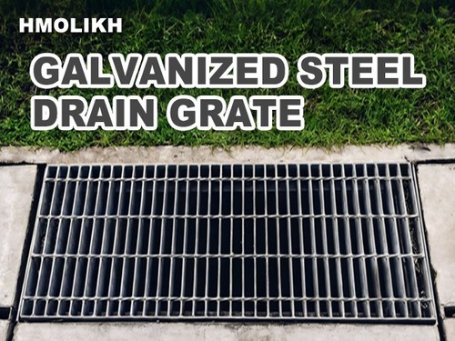 Galvanized steel square drain - galvanized,